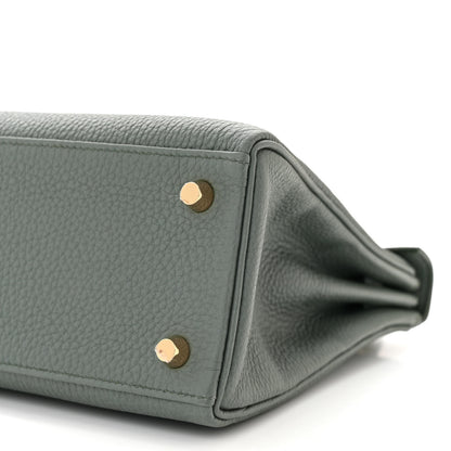 Hermes Togo Kelly Retourne 25 Vert Amande 9 of 10
