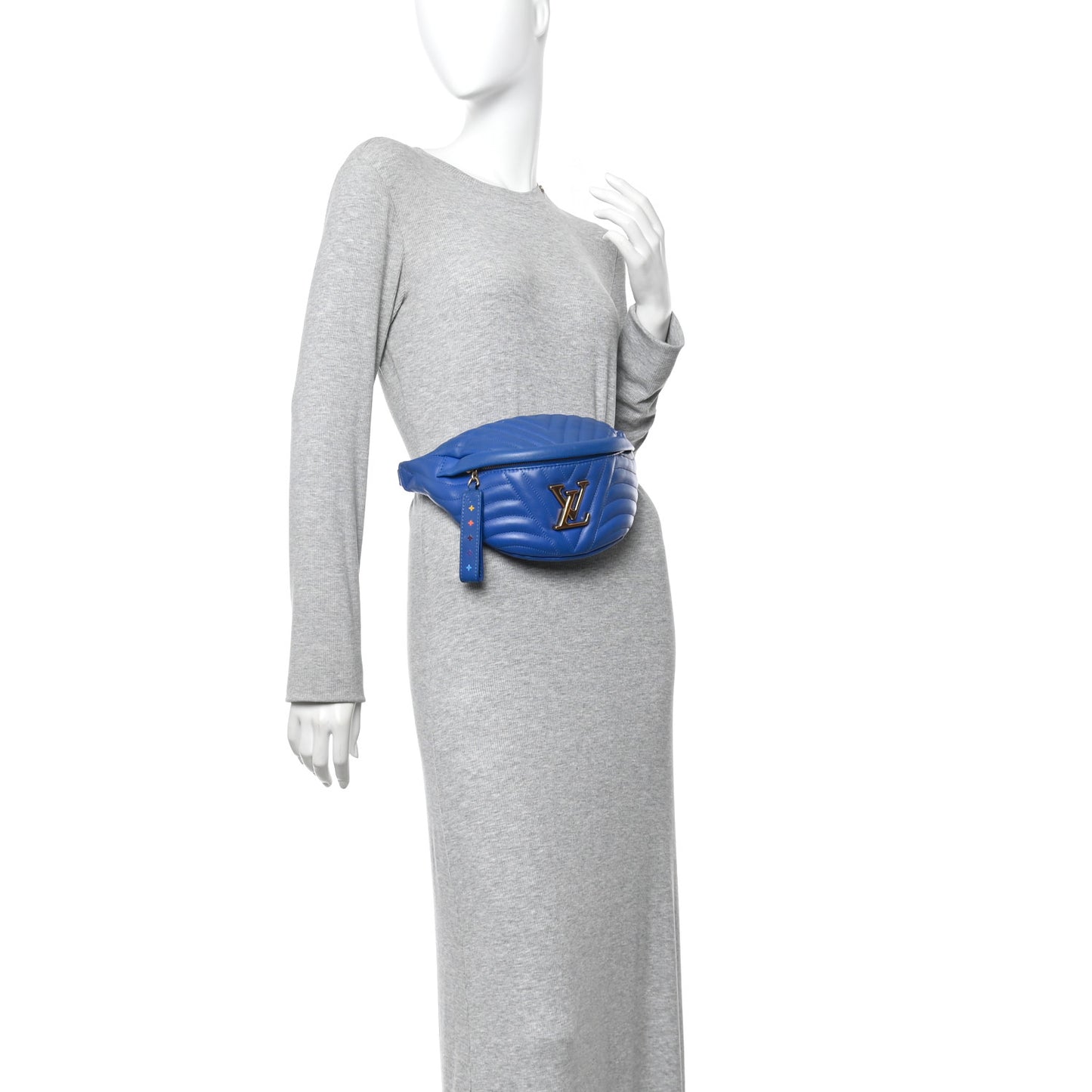 Calfskin New Wave Bumbag Blue Neon
