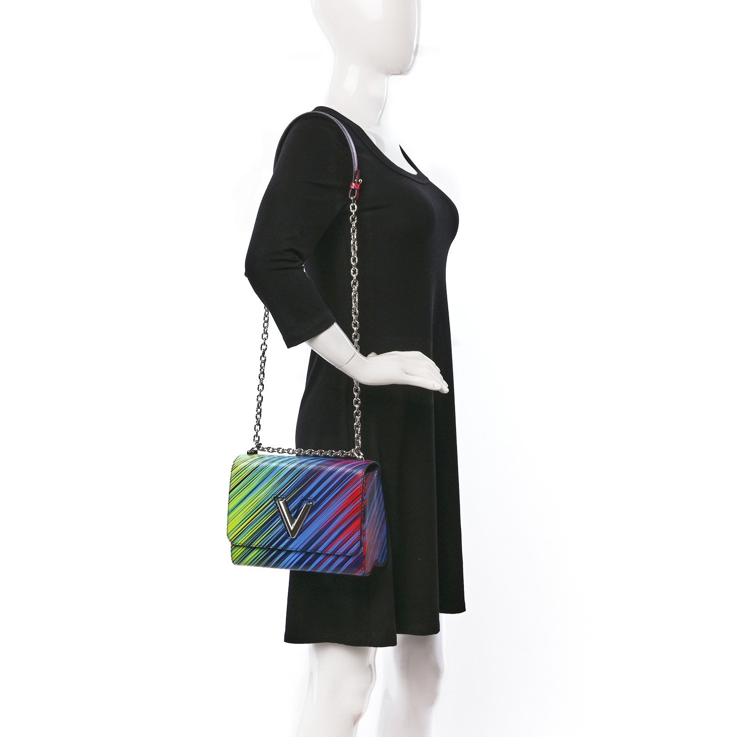 Louis Vuitton Epi Tropical Twist Shoulder Bag MM Vert Rouge 2 of 9