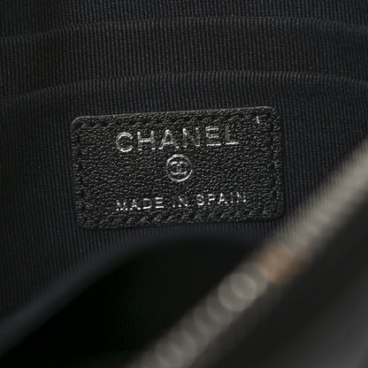 Chanel Lambskin Quilted Crystal Star Cosmetic Case Black 6 of 7