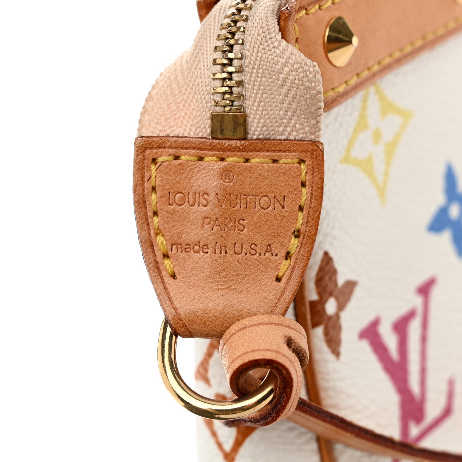 Louis Vuitton Monogram Multicolor Pochette Accessories White 7 of 10