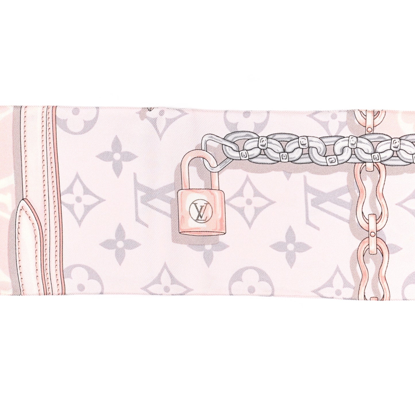Silk Monogram Confidential Bandeau Light Pink