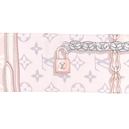 Louis Vuitton Silk Monogram Confidential Bandeau Light Pink 4 of 4