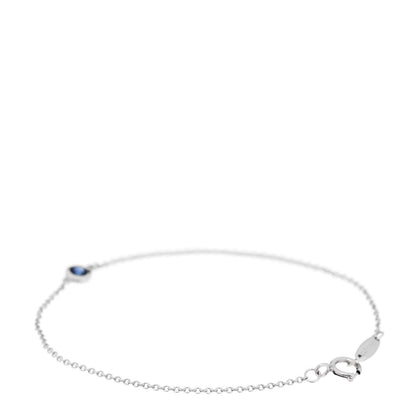 Tiffany Platinum Blue Sapphire Elsa Peretti Color By The Yard Bracelet 2 of 5