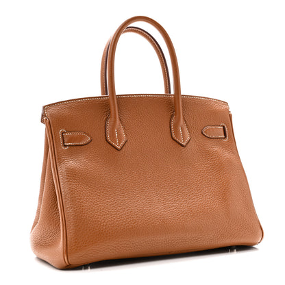 Hermes Taurillon Clemence Birkin 30 Gold 3 of 10