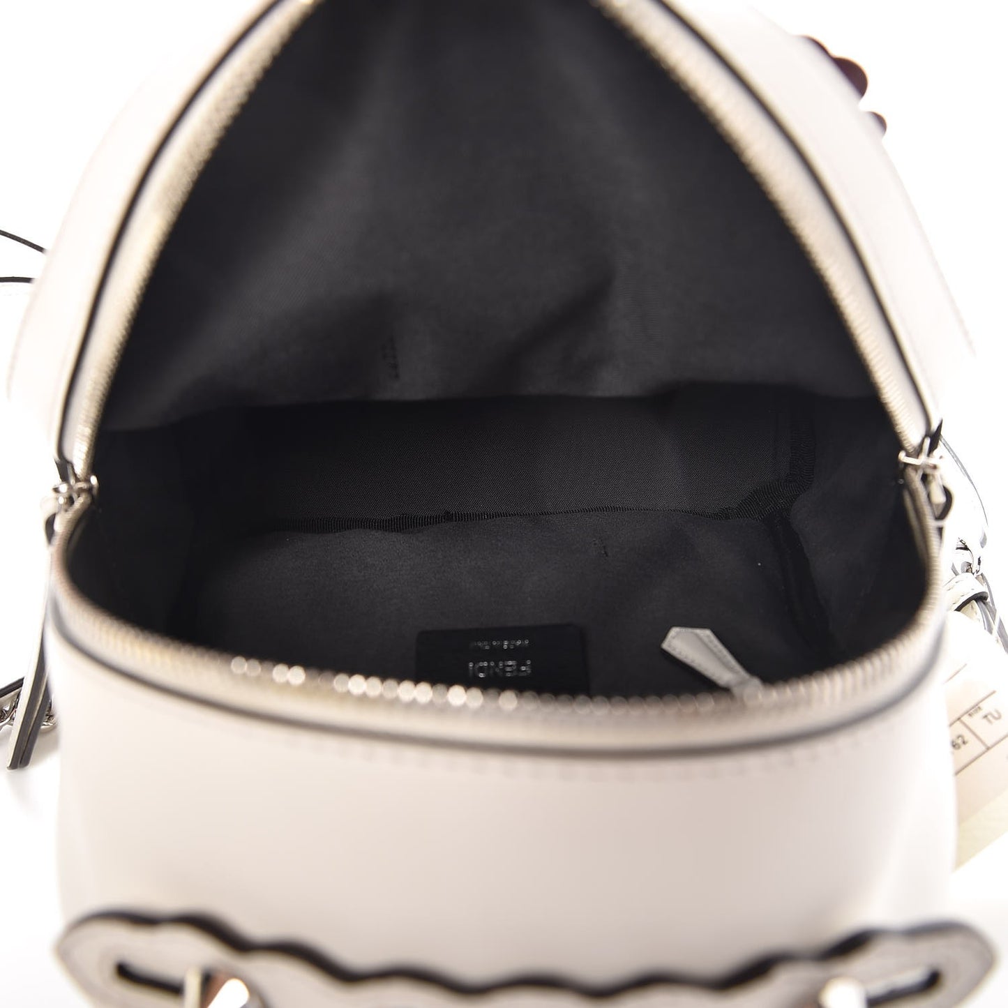 Vitello Century Nappa Flowerland Studded Mini Backpack White Ice Multicolor