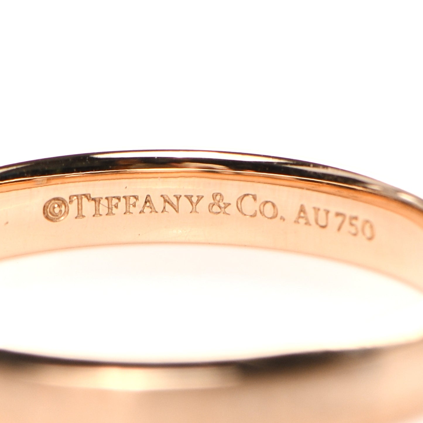 18K Rose Gold Diamond Essential Band Satin Baguette Ring 53 6.25