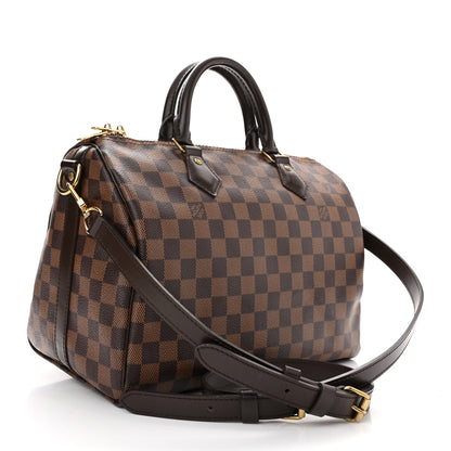 Louis Vuitton Damier Ebene Speedy Bandouliere 30 3 of 10