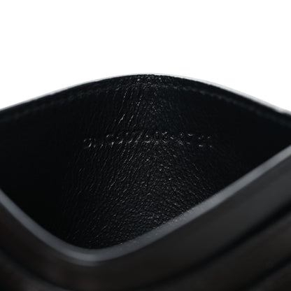 Saint Laurent Calfskin Tiny Cassandre Credit Card Case Black 7 of 9