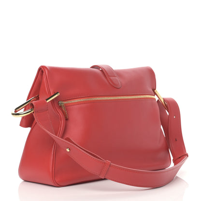 Delvaux Calfskin Givry Shoulder Bag Red 3 of 15