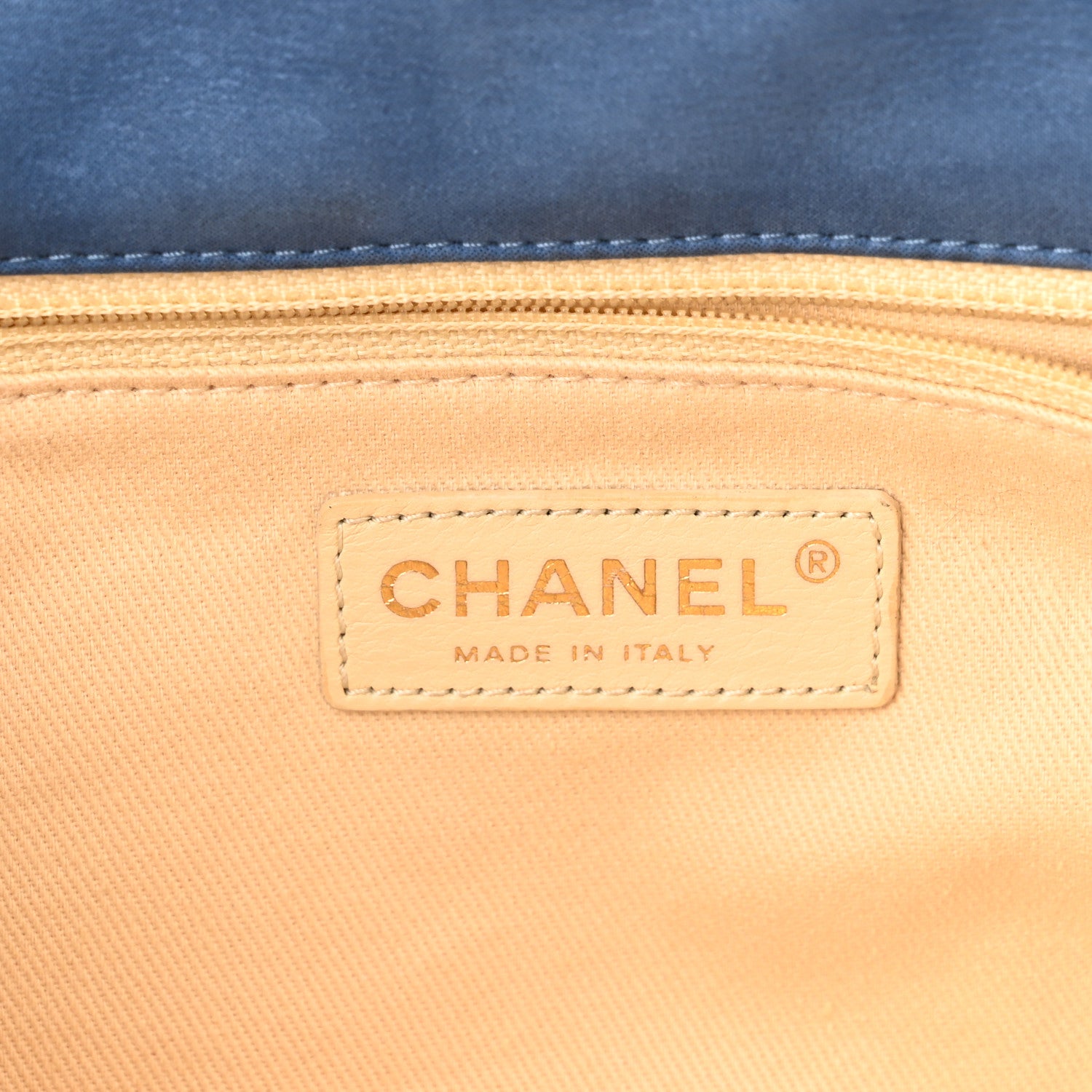 Chanel Iridescent Calfskin Large Chic Quilt Flap Dark Blue 6 of 11
