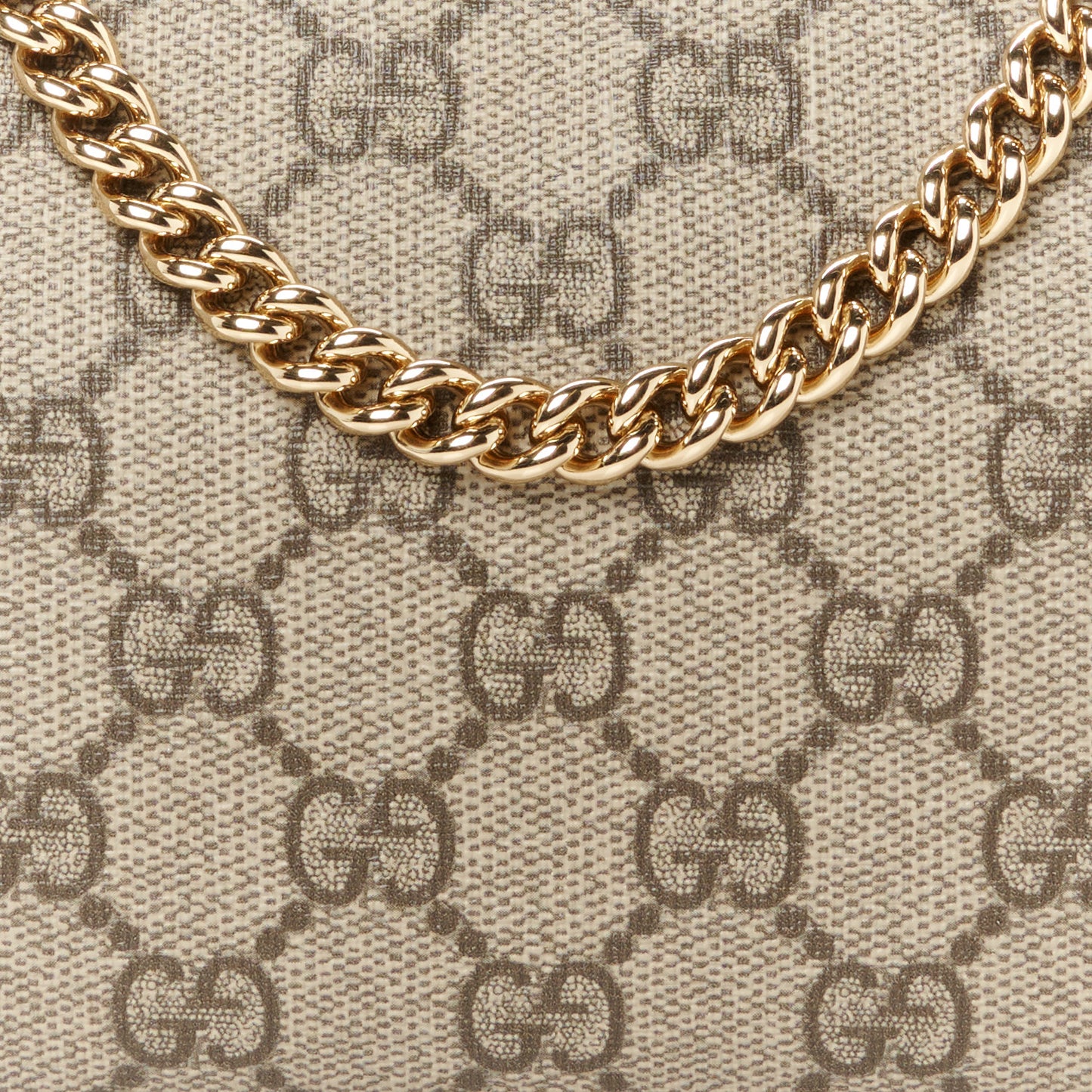 GG Supreme Monogram Wrist Wallet Black