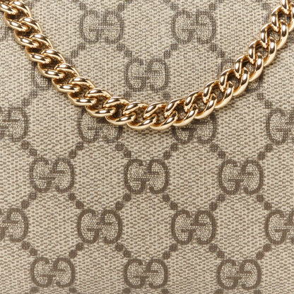 Gucci GG Supreme Monogram Wrist Wallet Black 8 of 10
