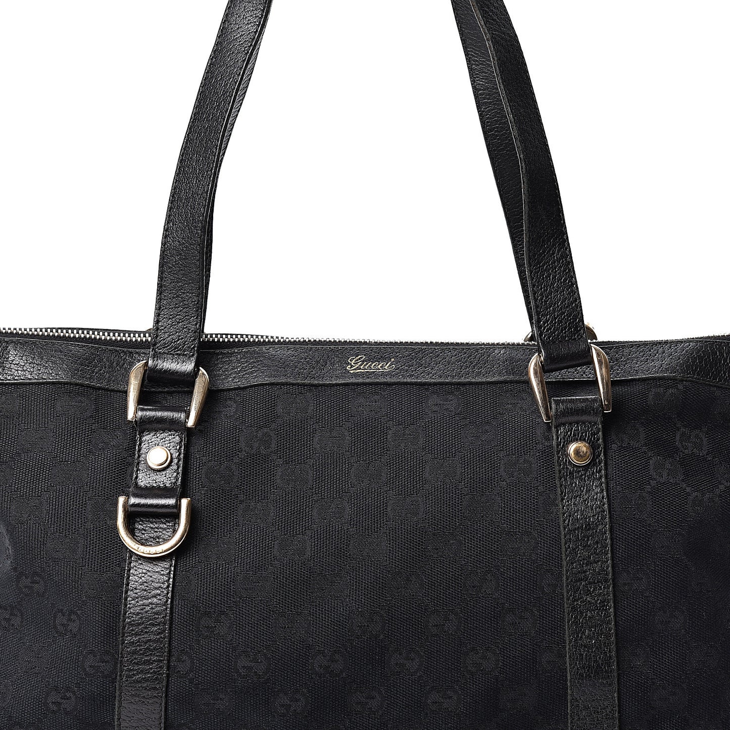 Monogram Medium Abbey Tote Black