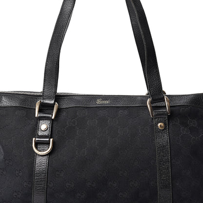 Gucci Monogram Medium Abbey Tote Black 8 of 10