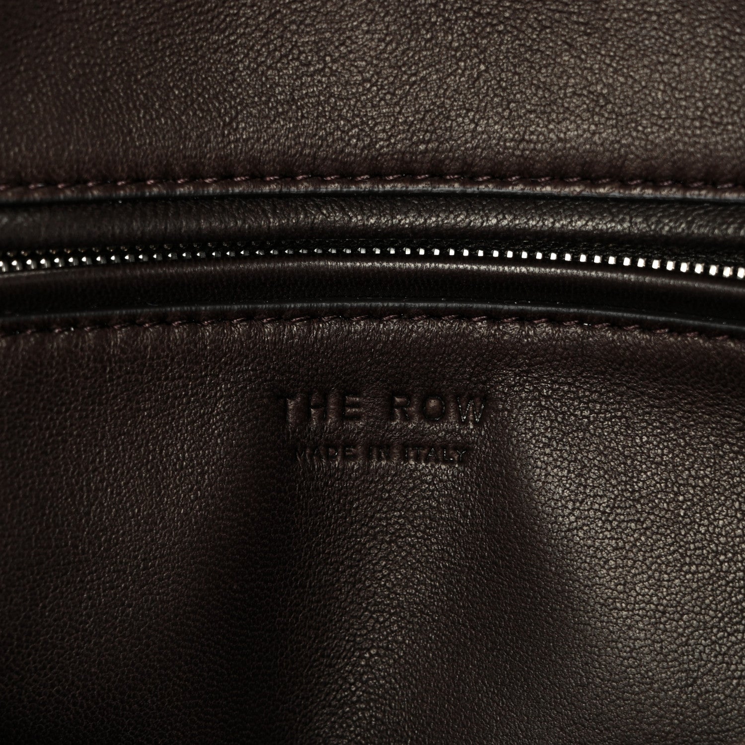 The Row Calfskin Marcel Slouchy Top Handle Bag Deep Brown 6 of 10