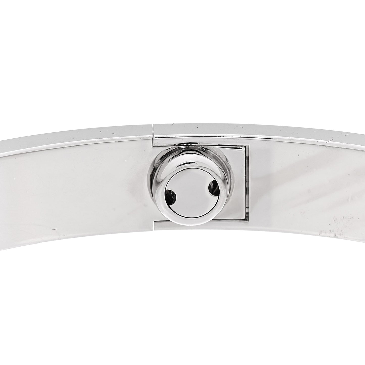 18K White Gold 4 Diamond Love Bracelet 18