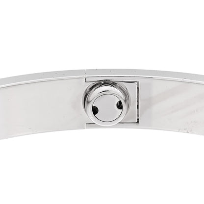 Cartier 18K White Gold 4 Diamond Love Bracelet 18 8 of 10