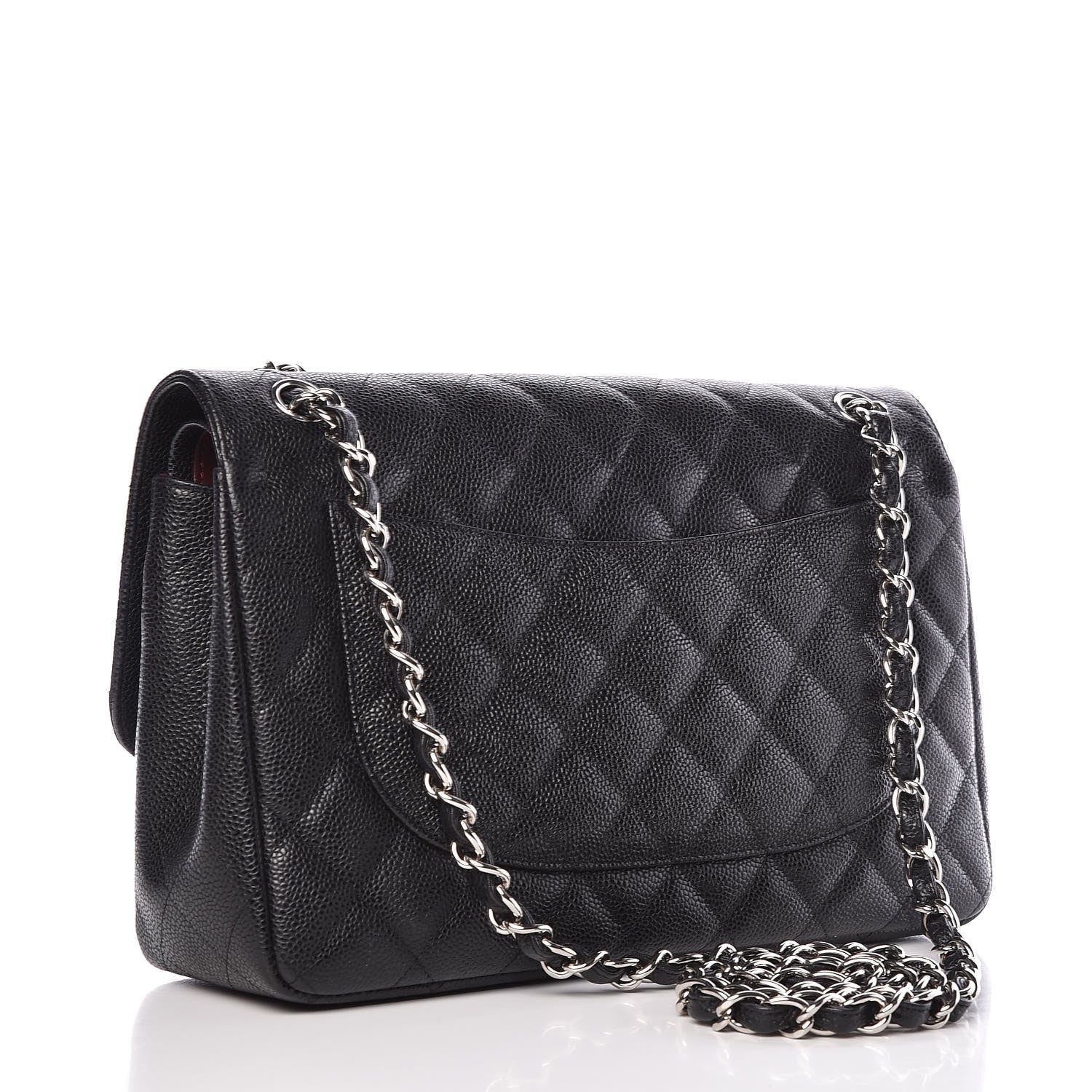 Chanel Caviar Quilted Jumbo Double Flap Black 3 of 9