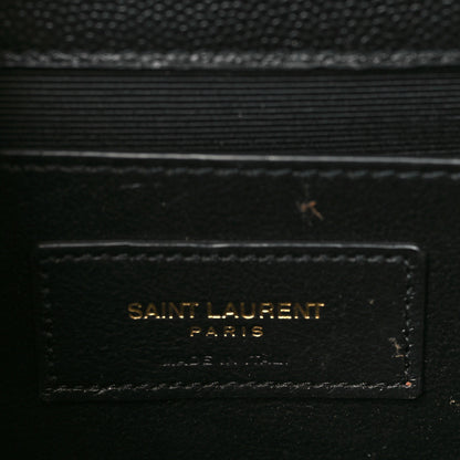 Saint Laurent Grain De Poudre Small Classic Monogram Kate Tassel Satchel Black 6 of 13
