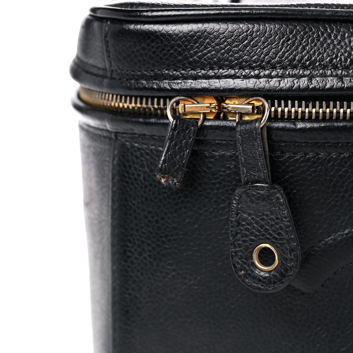 Chanel Caviar CC Vanity Train Case Black 26 of 27