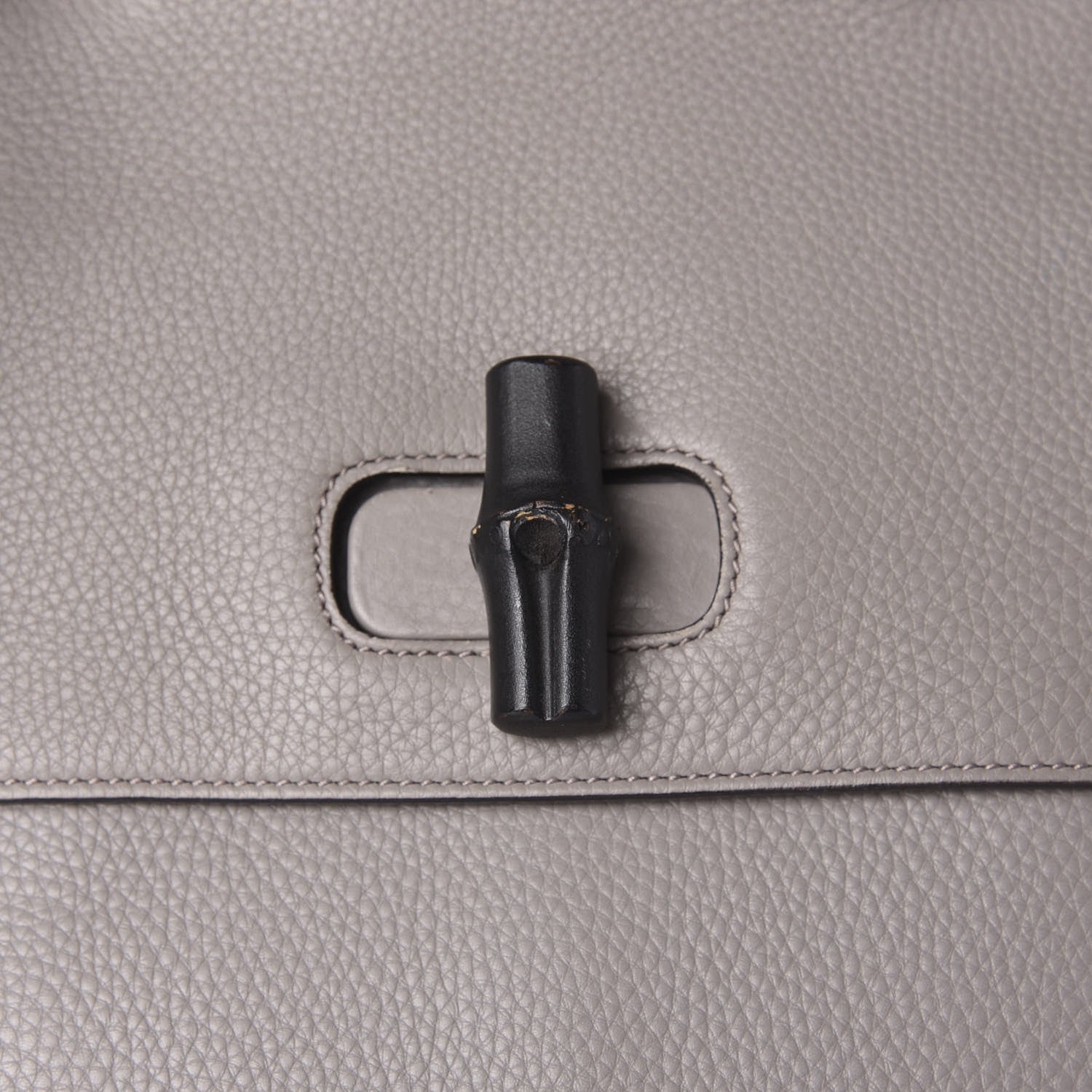 Gucci Cellarius Calfskin Large Bamboo Daily Top Handle Bag Storm Grey 9 of 12