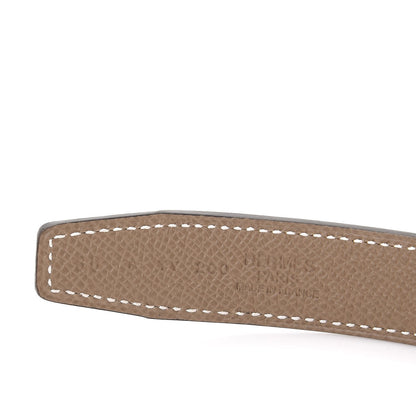 Hermes Swift Epsom 24mm Belt Strap 80 Black Etoupe 6 of 7