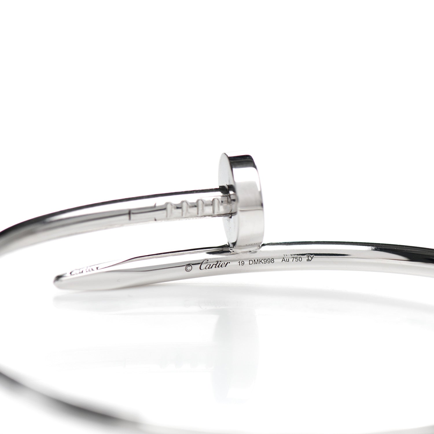 Cartier 18K White Gold Juste Un Clou Bracelet 19 3 of 3
