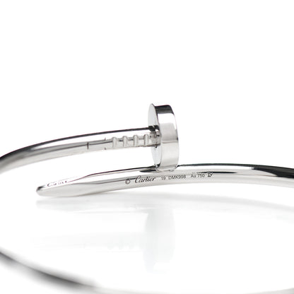 Cartier 18K White Gold Juste Un Clou Bracelet 19 3 of 3