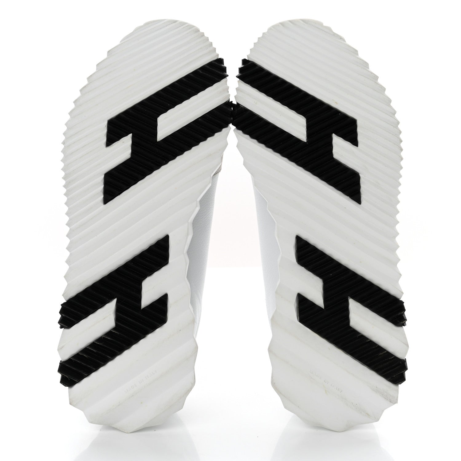 Hermes Goatskin Suede Goatskin Bouncing Sneakers 37 White Black 5 of 7