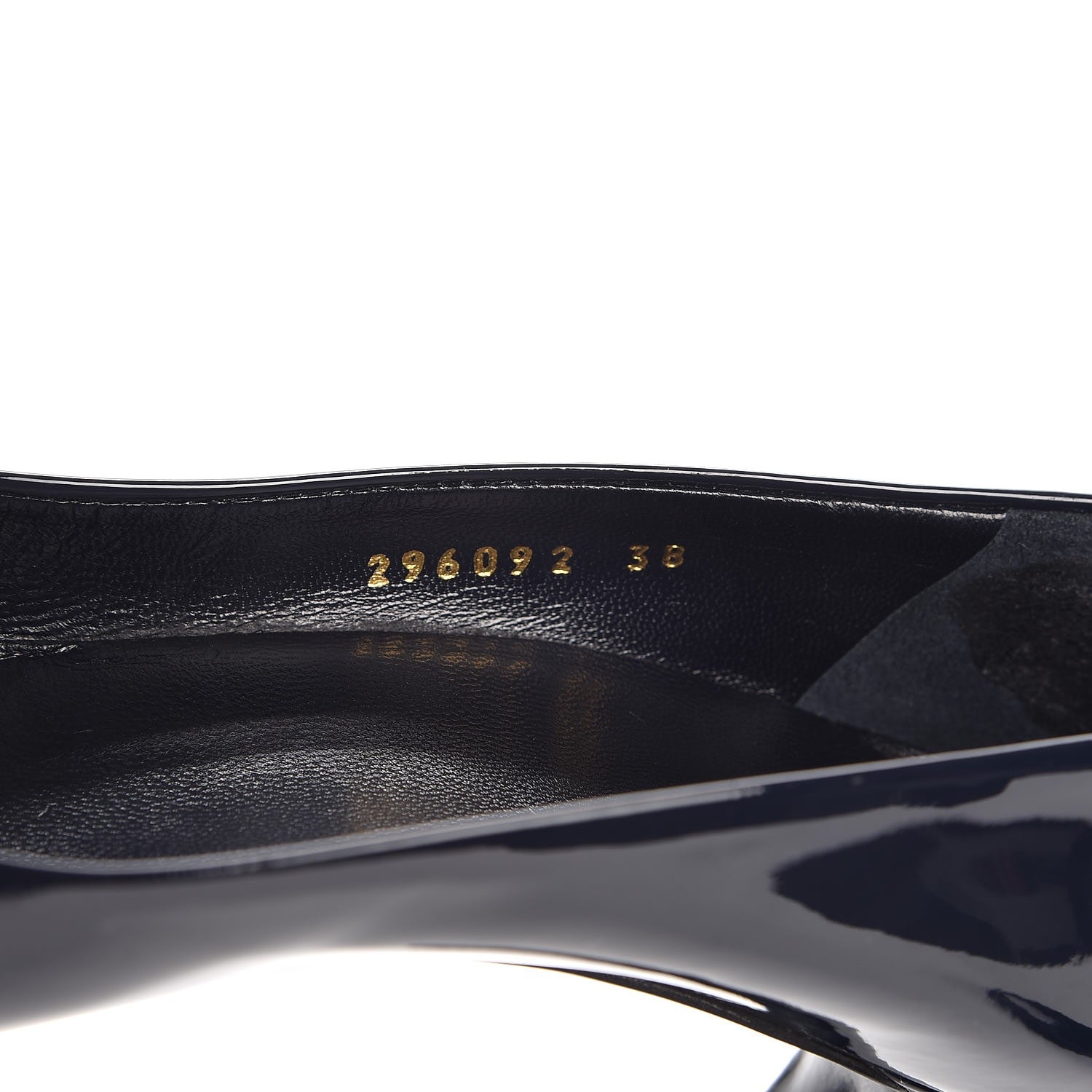 Gucci Patent Platform Pumps 38 Navy Blue 26 of 29