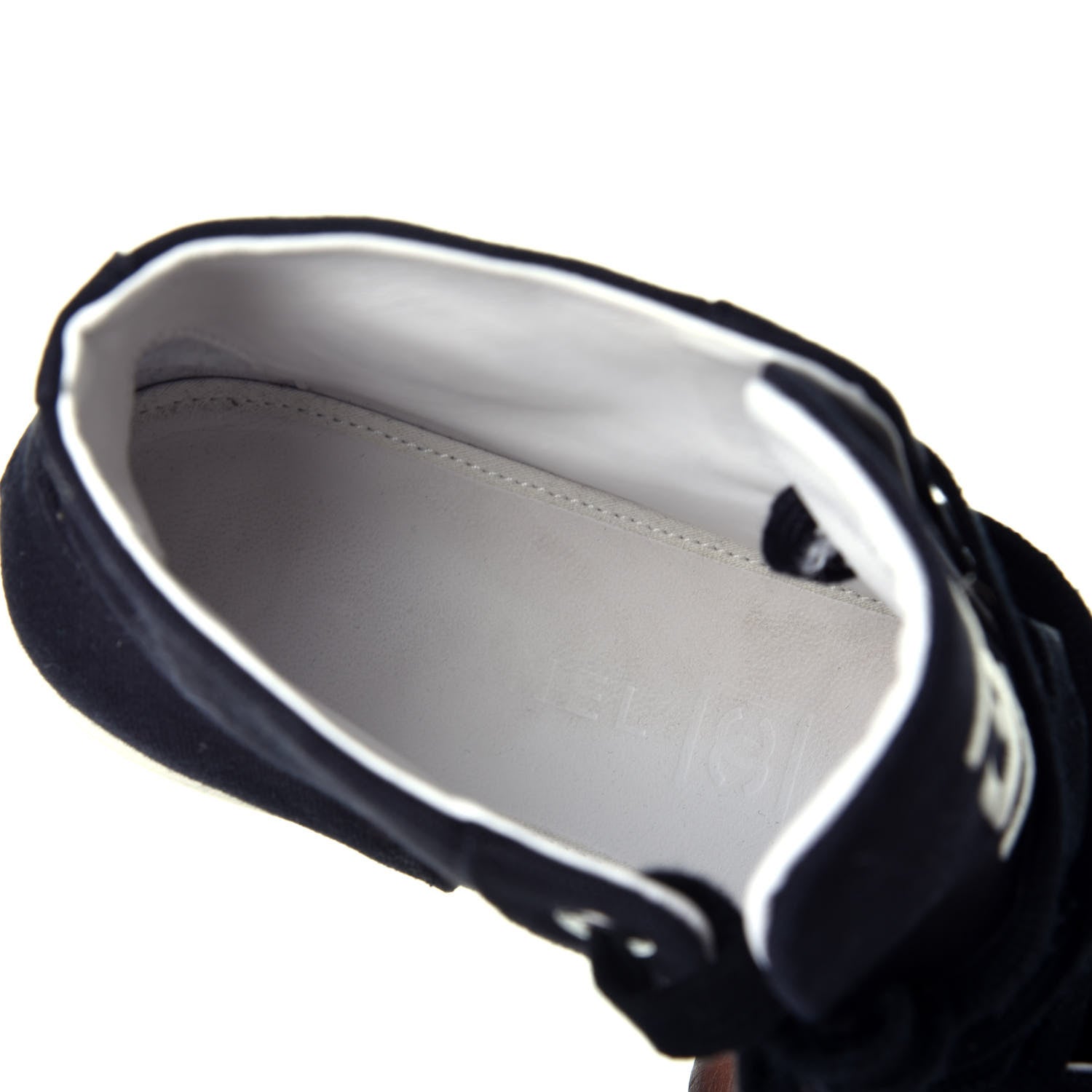 Chanel Canvas CC High Top Sneakers 38 Black White 7 of 8