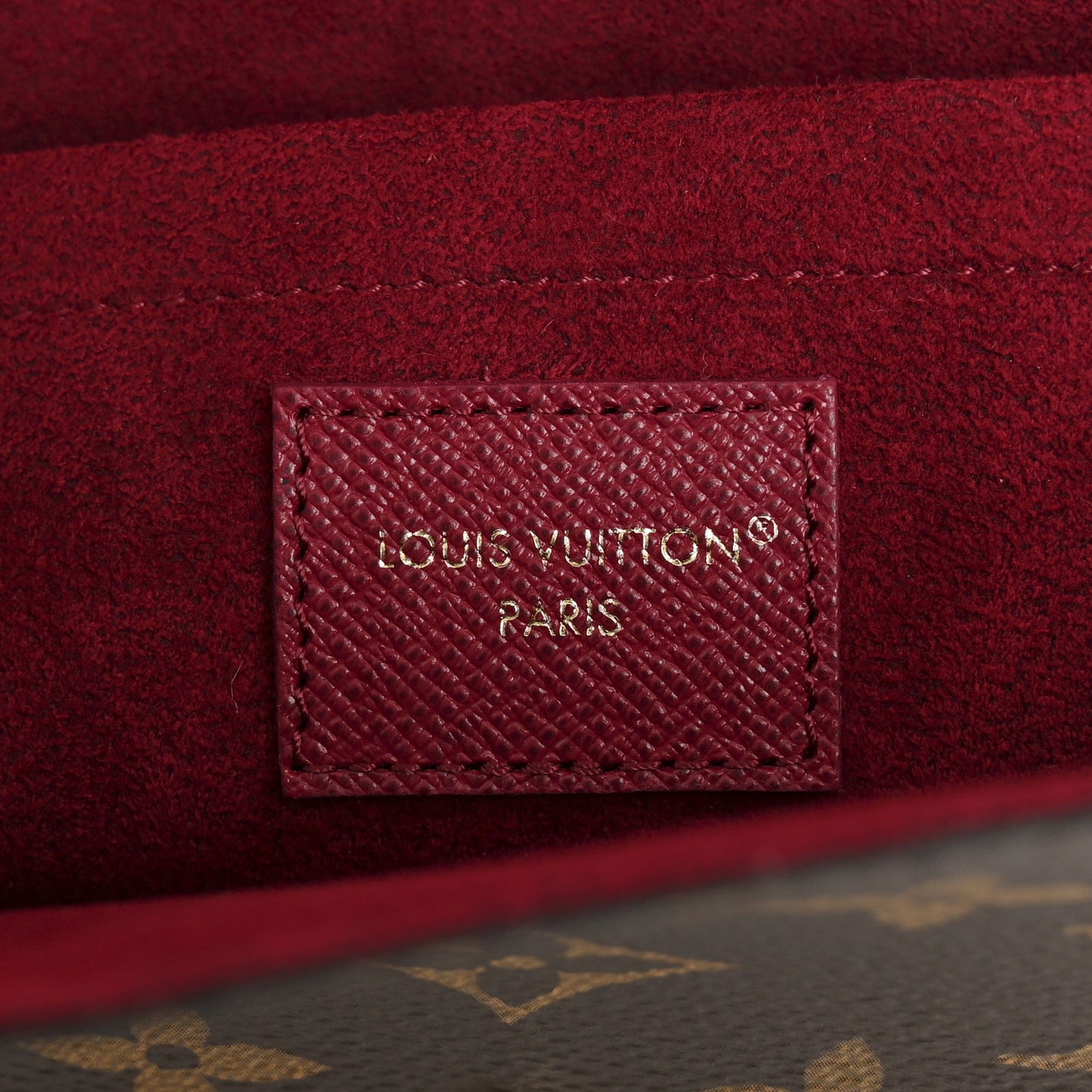 Monogram Pochette Felicie Chain Wallet Fuchsia