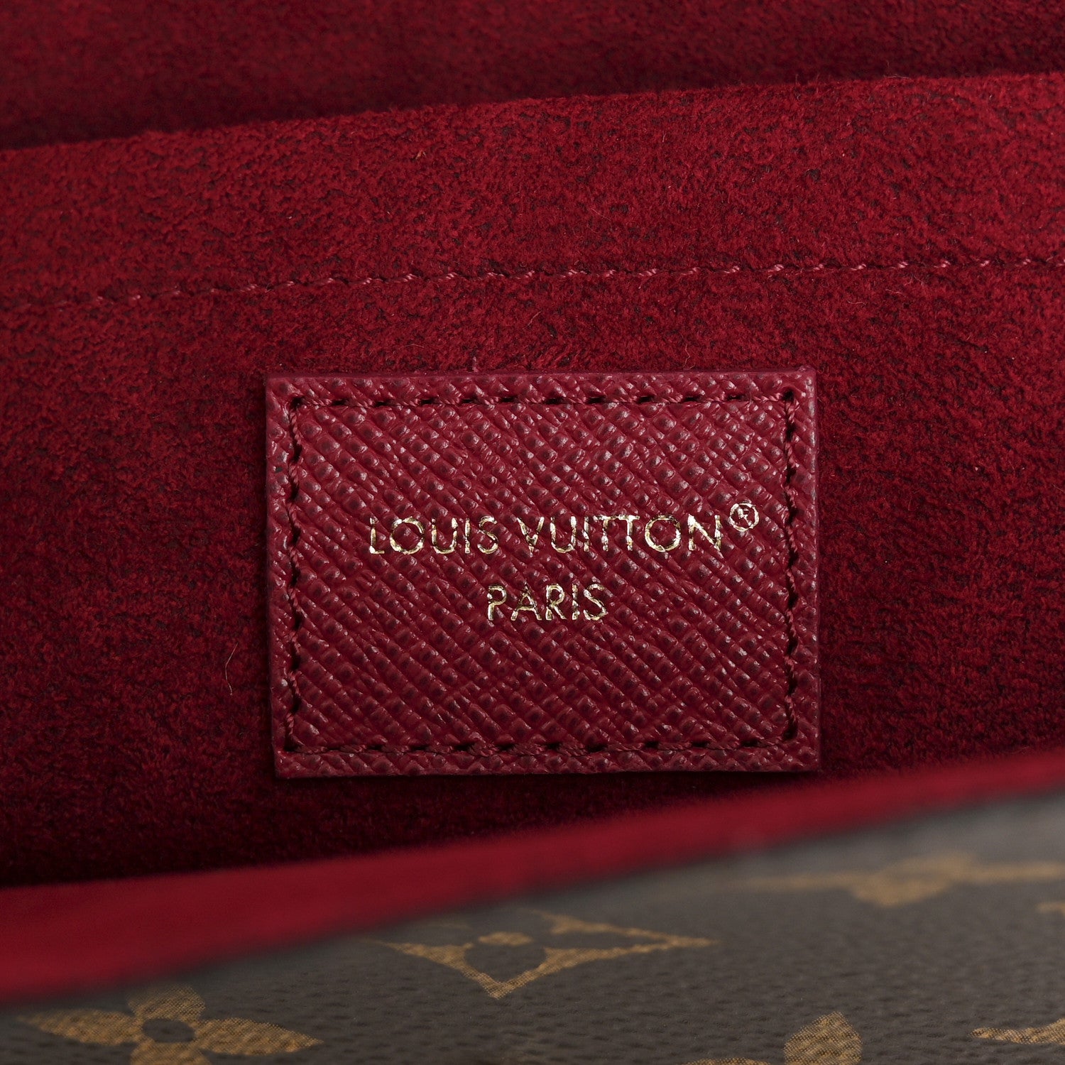 Louis Vuitton Monogram Pochette Felicie Chain Wallet Fuchsia 7 of 10