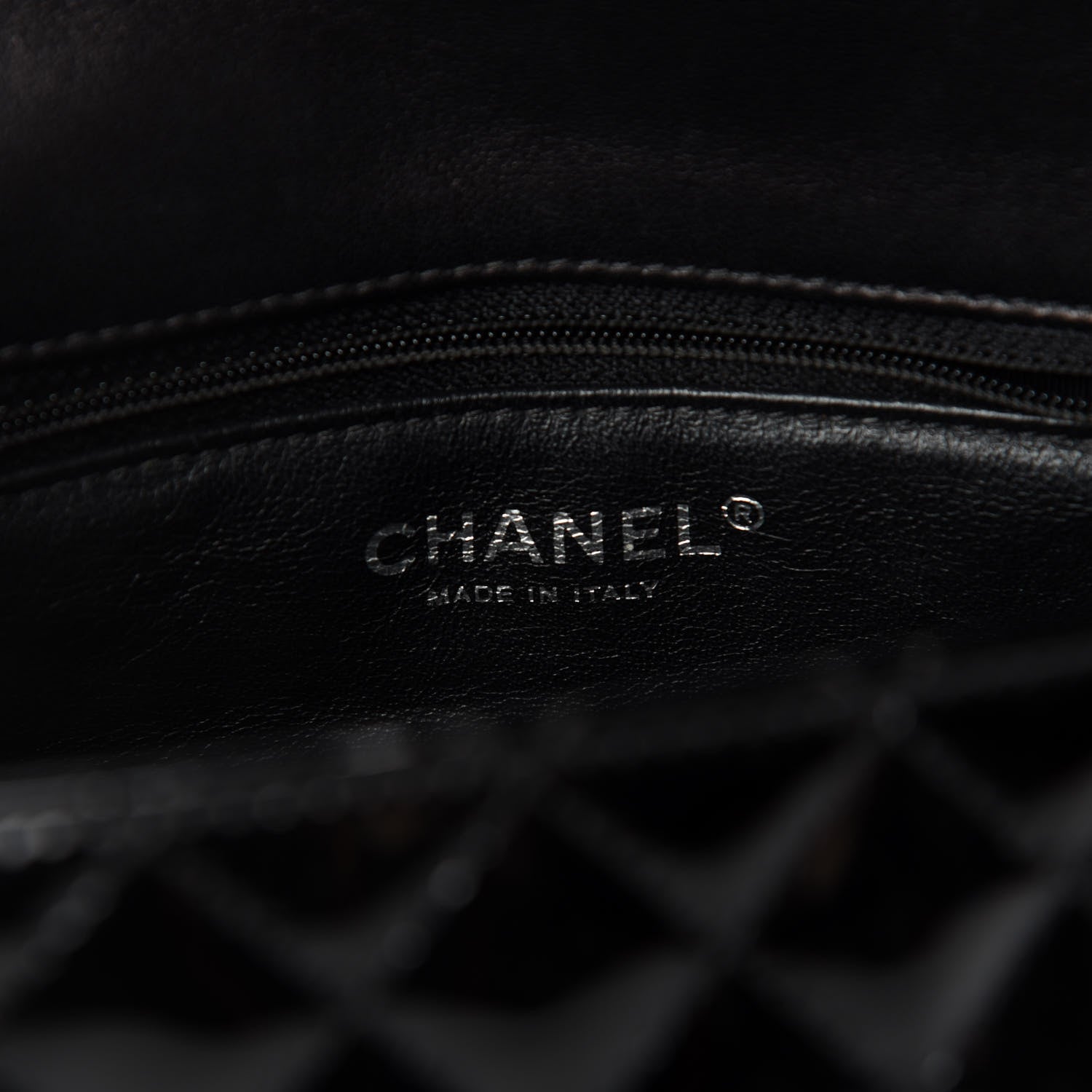 Chanel Lambskin Patent Classic Twist Crescent Flap Bag Black 8 of 10