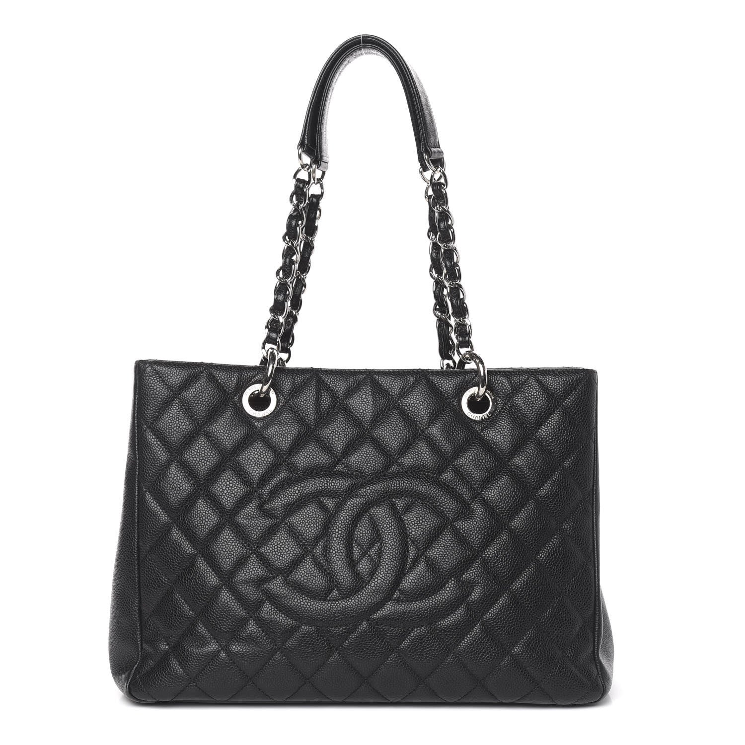 Chanel Caviar Quilted Grand Shopping Tote GST Black 1 of 10