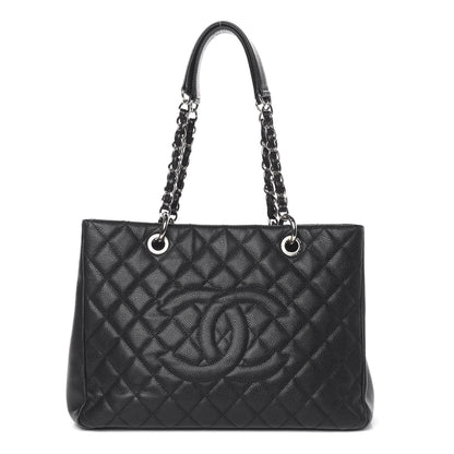Chanel Caviar Quilted Grand Shopping Tote GST Black 1 of 10