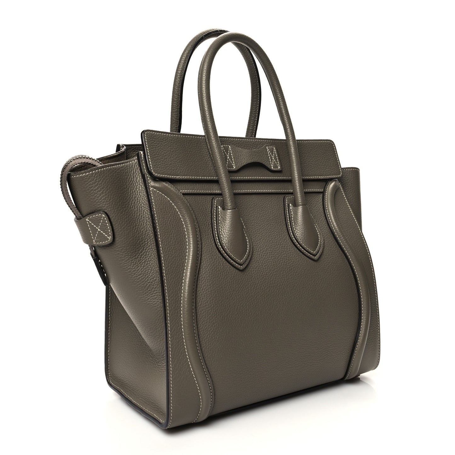 Drummed Calfskin Micro Luggage Souris