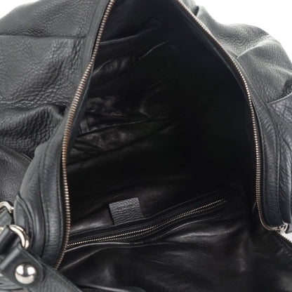 Gucci Pebbled Calfskin Icon Bit Shoulder Bag Black 5 of 7