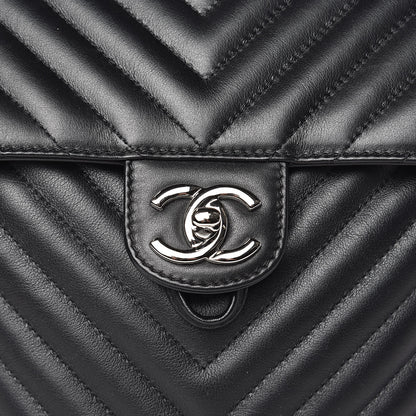 Chanel Calfskin Chevron Quilted Small Urban Spirit Backpack Black 10 of 13
