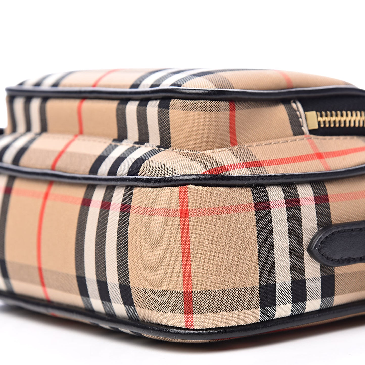 Calfskin Vintage Check Camera Bag Archive Beige