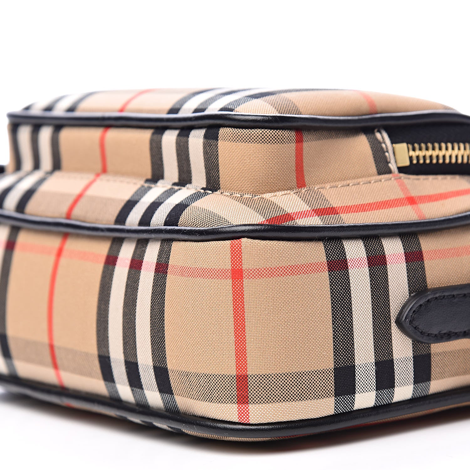 Burberry Calfskin Vintage Check Camera Bag Archive Beige 8 of 9