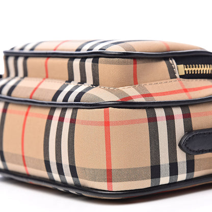 Burberry Calfskin Vintage Check Camera Bag Archive Beige 8 of 9