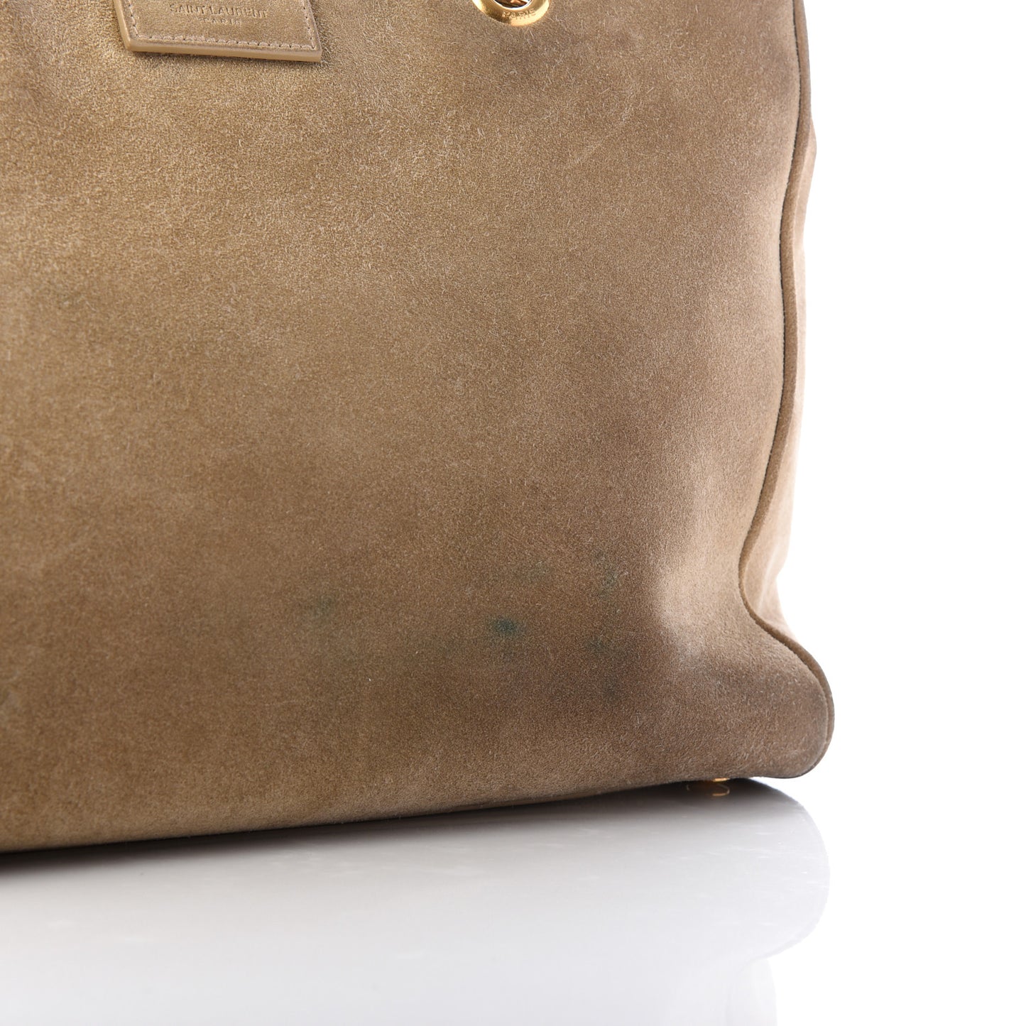 Suede Monogram Cassandre Shopper Beige