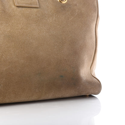 Saint Laurent Suede Monogram Cassandre Shopper Beige 10 of 12