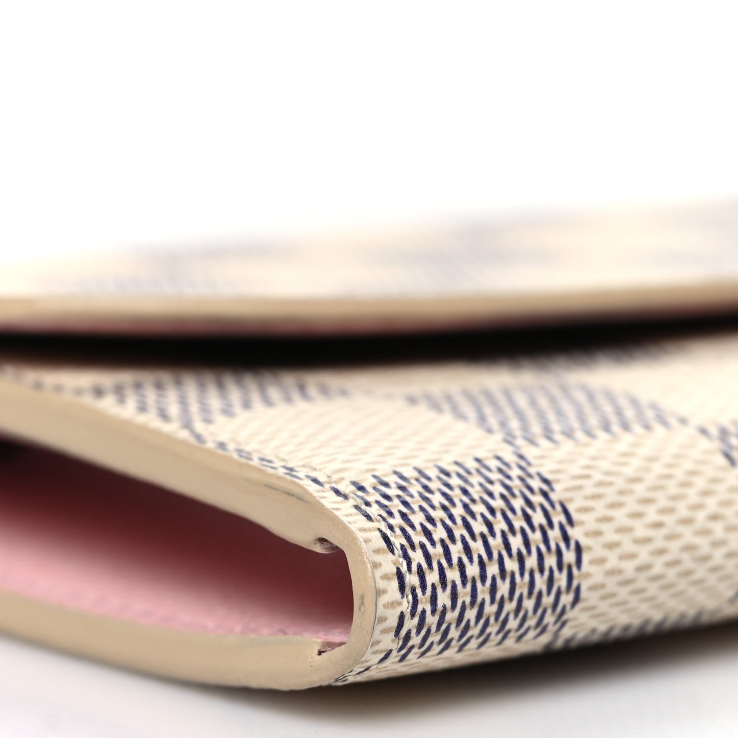 Damier Azur Emilie Wallet Rose Ballerine