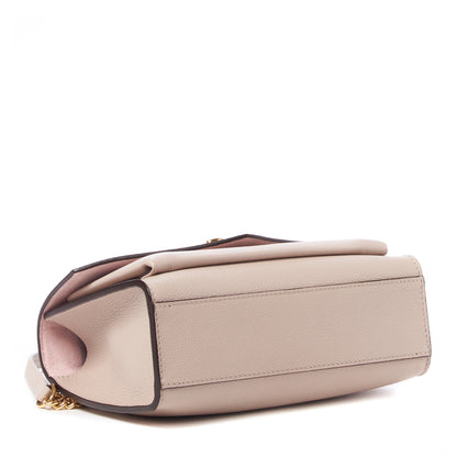 Louis Vuitton Soft Calfskin Mylockme Chain Bag BB Greige 3 of 8