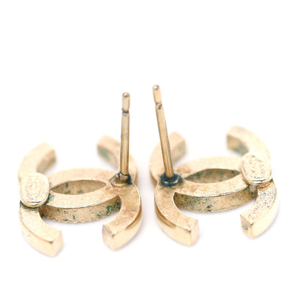 Chanel Crystal CC Earrings Gold 5 of 6