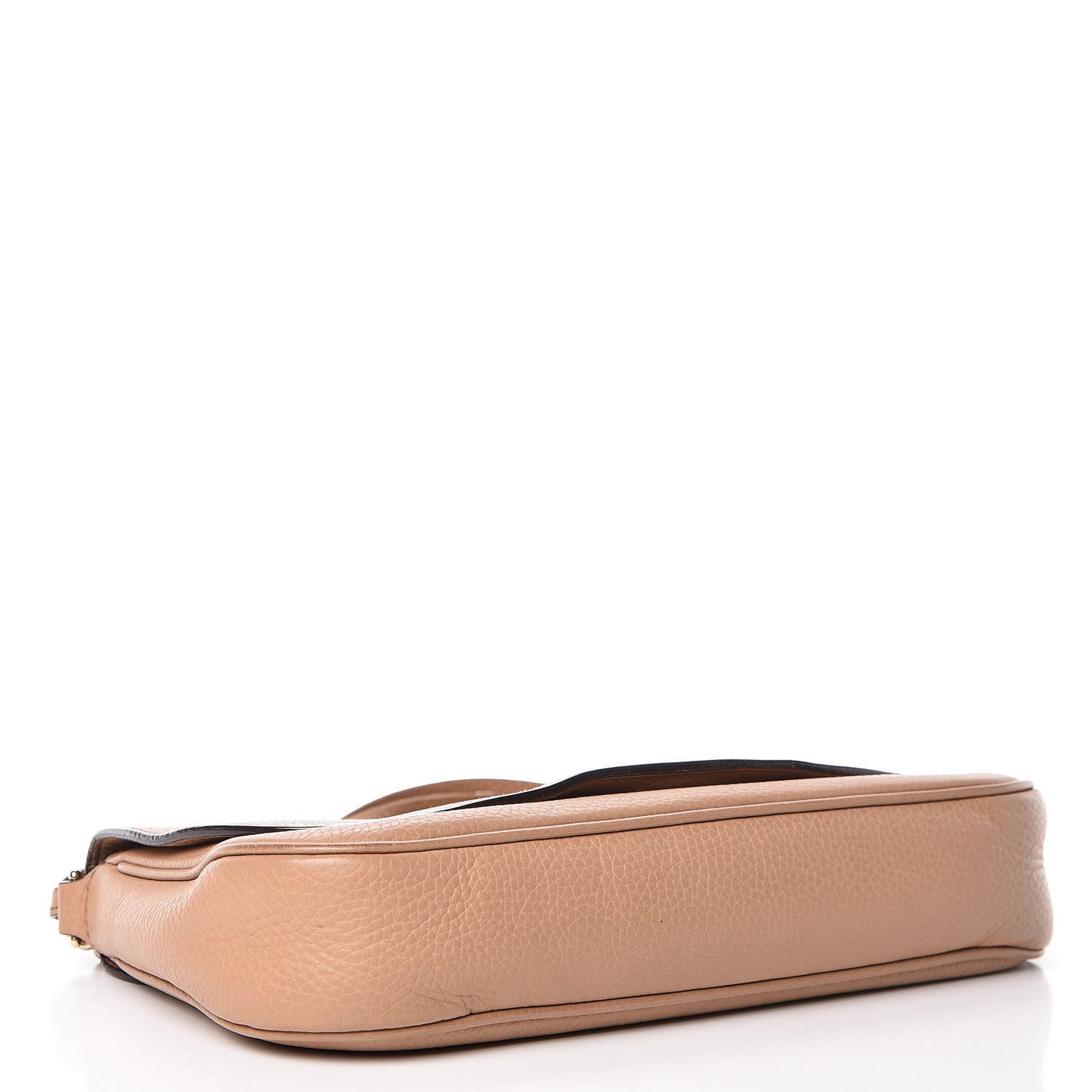 Pebbled Calfskin Medium Soho Flap Crossbody Camelia