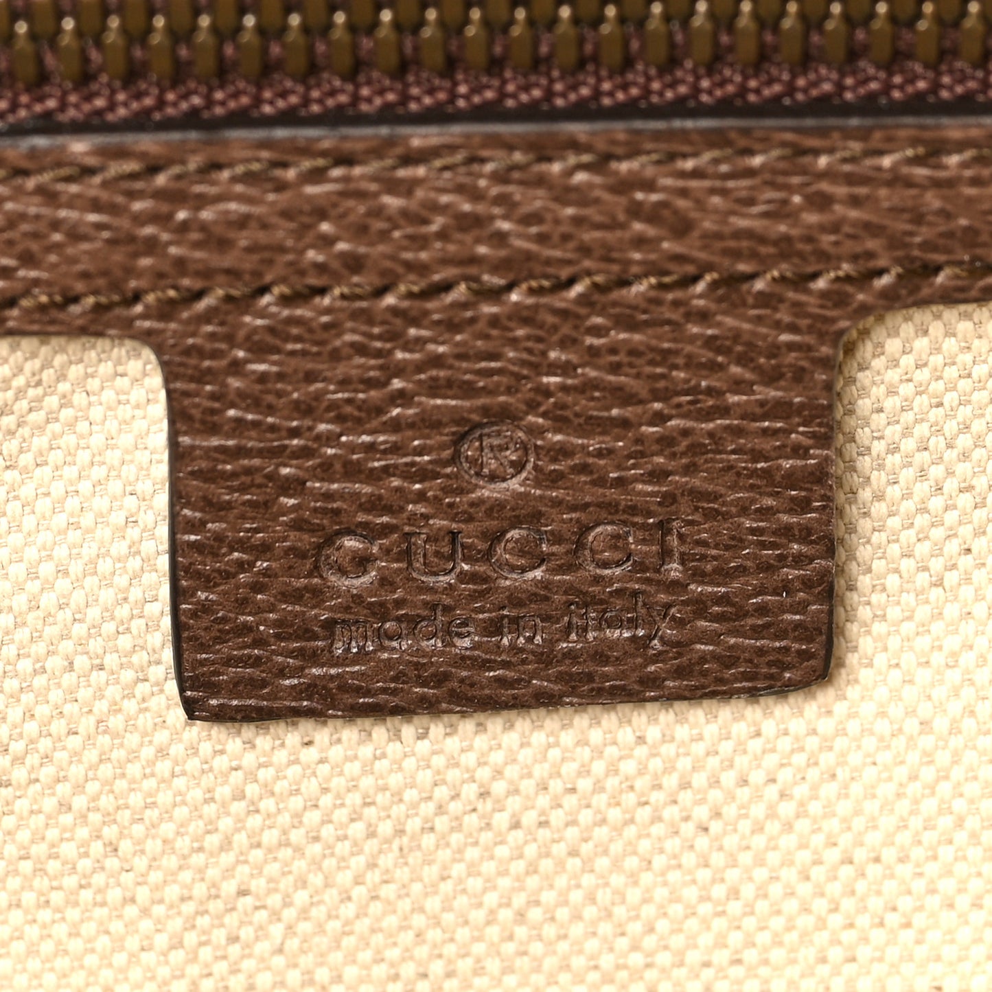 GG Supreme Monogram Web Small Ophidia Half Moon Hobo Brown